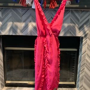 Inc bubble gum pink dress.